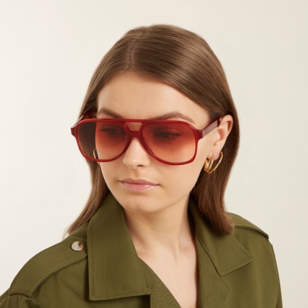 CELINE Phoebe Philo Navigator Acetate Sunglasses - Picture 2 of 7